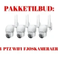 PAKKETILBUD 4 stk. CamHi WiFi PTZ HD Fjøskameras