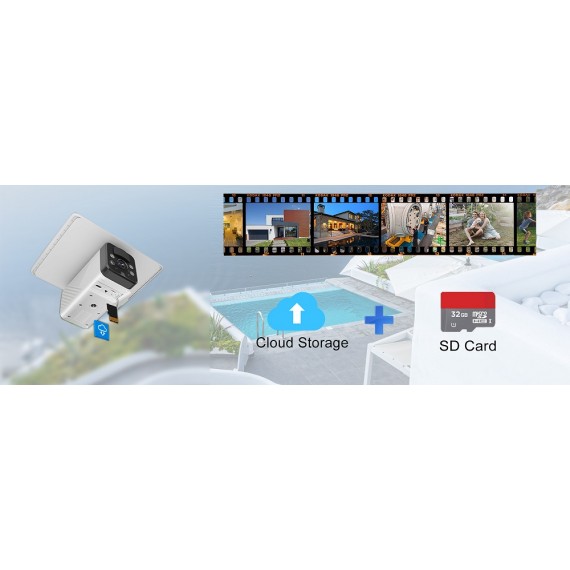 Ubox 4G overvåkningskamera for utendørs bruk