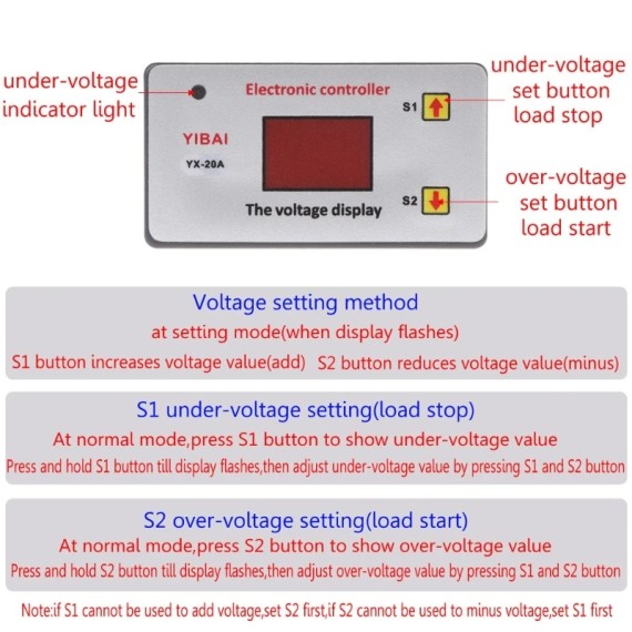 Under Voltage Protetion for Lead Acid battries. Underspenning beskyttelse for bly/syre batteri. Forklaring