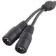 Hunn plugger 5,5mm x 2,1mm diameter. 12V ledning. female plugs