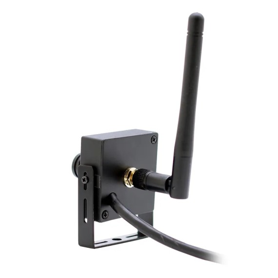 Spycam minikamera spionkamera svart sett bakfra wifi overvåkningskamera