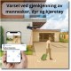 WiFi kamera med menneskegjenkjenning og varsel i app. Supert utendørs overvåkningskamera