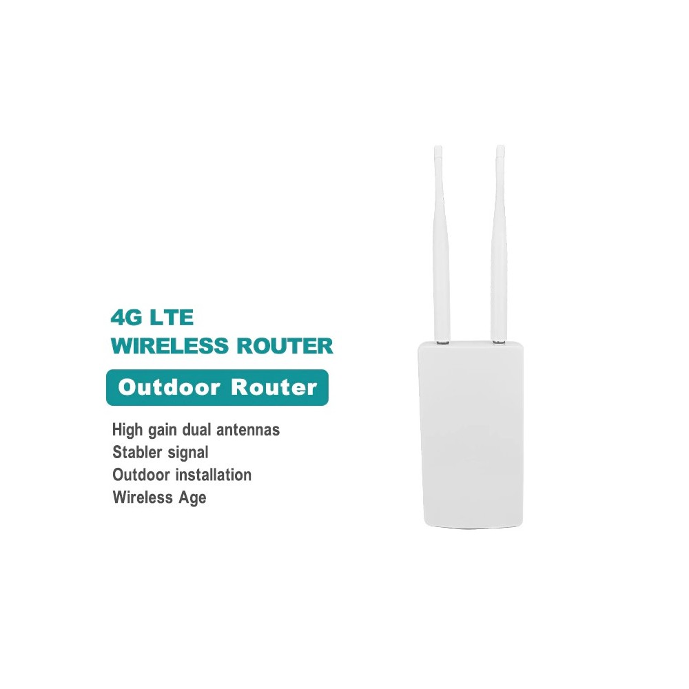 4G for utendørsbruk. utendørs router med signal