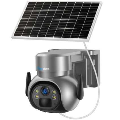 Overvåkningskamera utendørs med solcelle og batteri drift